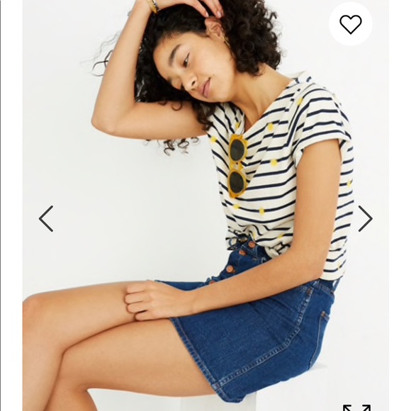 NEW! Madewell button jean skirt size 29 - Picture 4 of 5